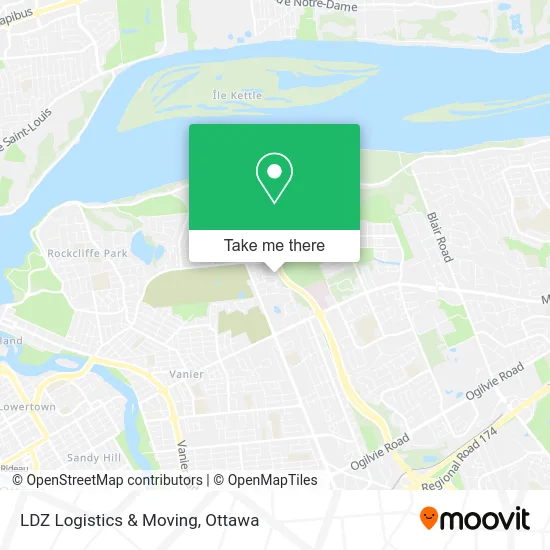 LDZ Logistics & Moving map