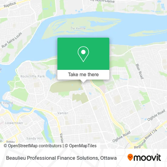 Beaulieu Professional Finance Solutions map