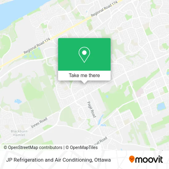 JP Refrigeration and Air Conditioning map