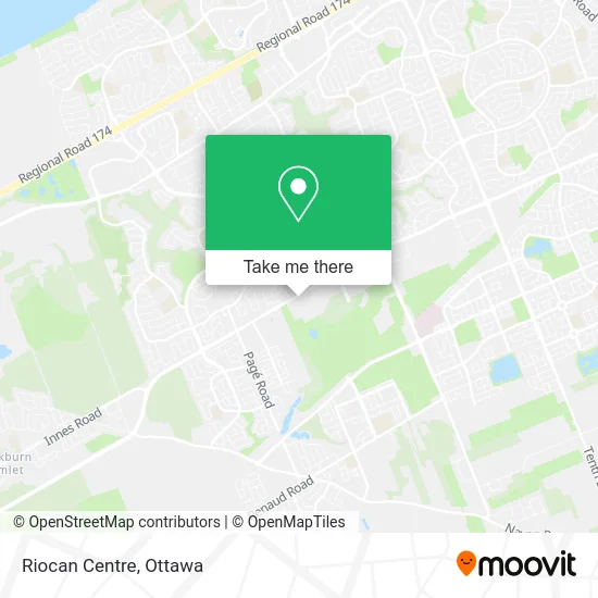 Riocan Centre map