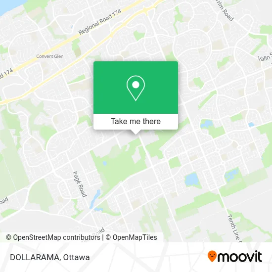 DOLLARAMA map
