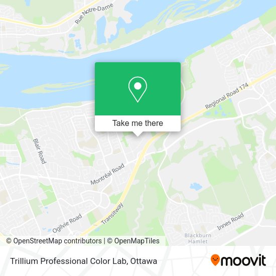 Trillium Professional Color Lab map