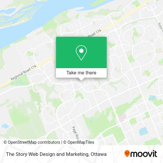 The Story Web Design and Marketing map