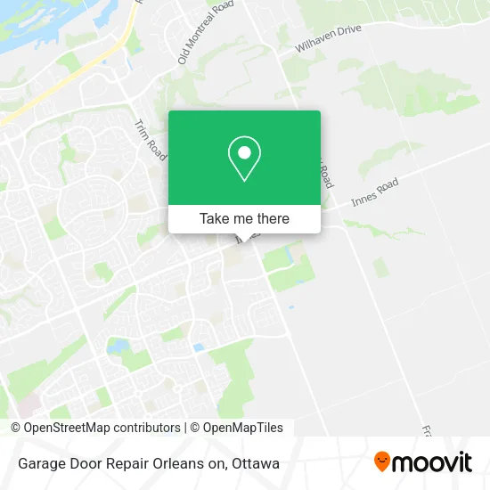 Garage Door Repair Orleans on map