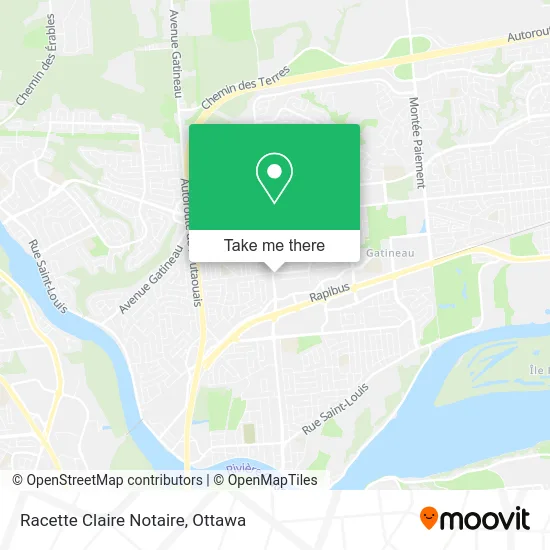 Racette Claire Notaire map