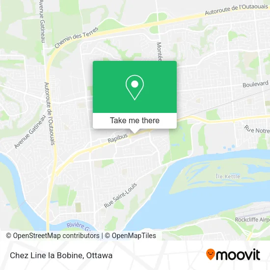 Chez Line la Bobine map
