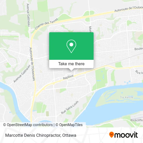 Marcotte Denis Chiropractor map