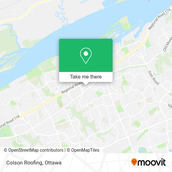 Colson Roofing map