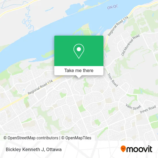 Bickley Kenneth J map