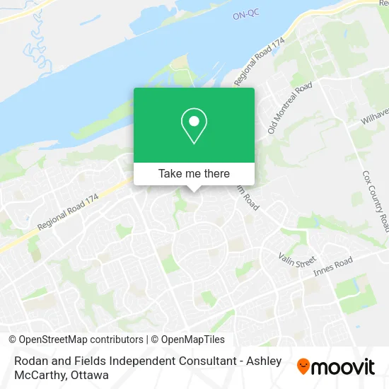 Rodan and Fields Independent Consultant - Ashley McCarthy map