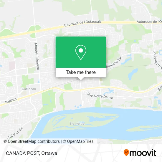 CANADA POST map