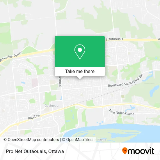 Pro Net Outaouais map