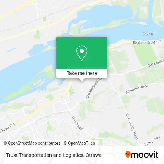 Trust Transportation and Logistics map