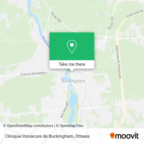 Clinique Inovacure de Buckingham map