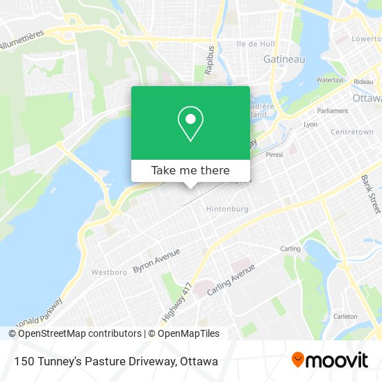 150 Tunney's Pasture Driveway map