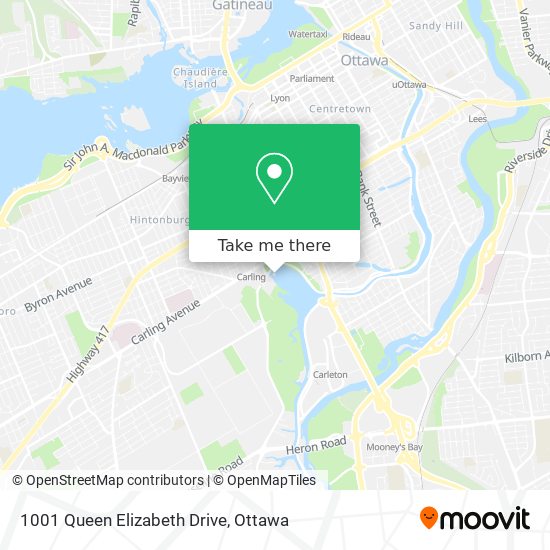 1001 Queen Elizabeth Drive map