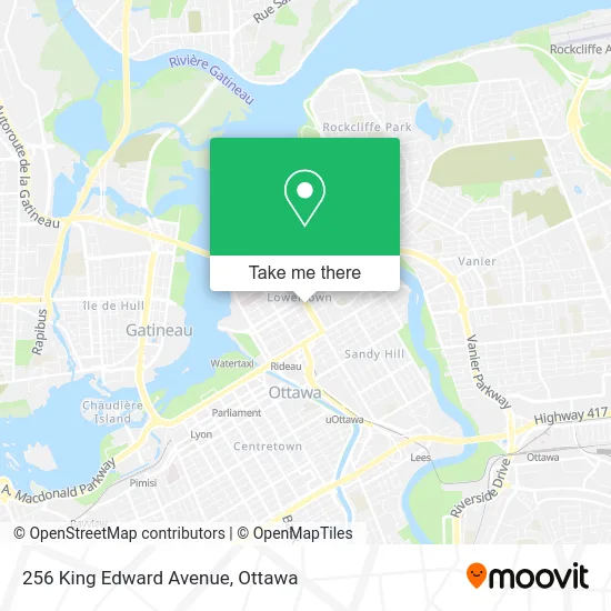 256 King Edward Avenue map