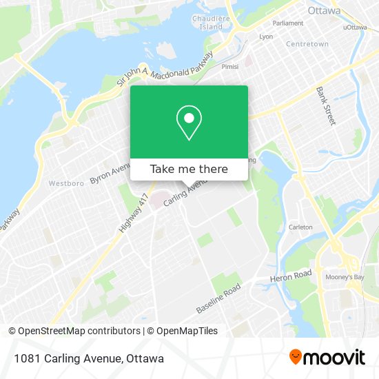 1081 Carling Avenue map