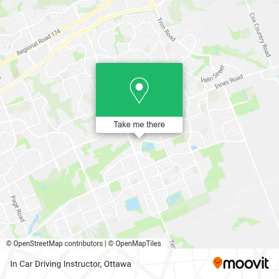 In Car Driving Instructor map