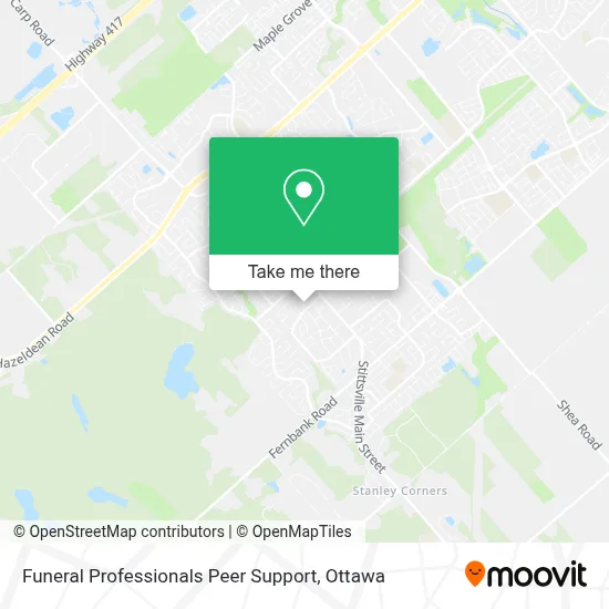 Funeral Professionals Peer Support map