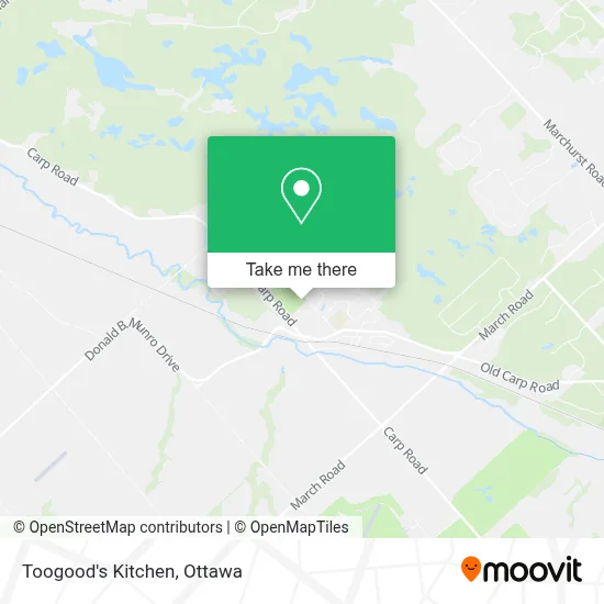 Toogood's Kitchen map