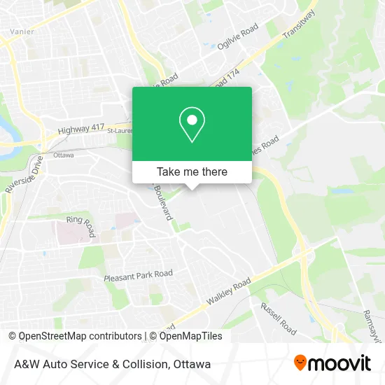 A&W Auto Service & Collision map