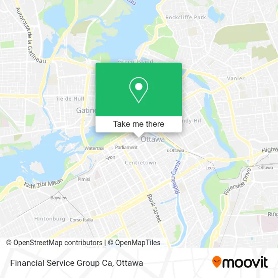 Financial Service Group Ca map