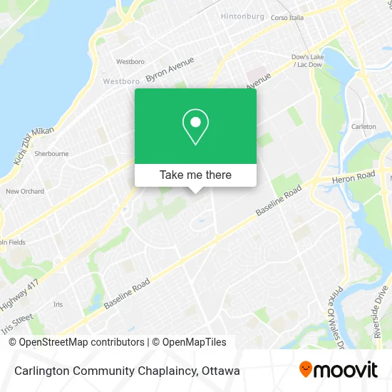 Carlington Community Chaplaincy map