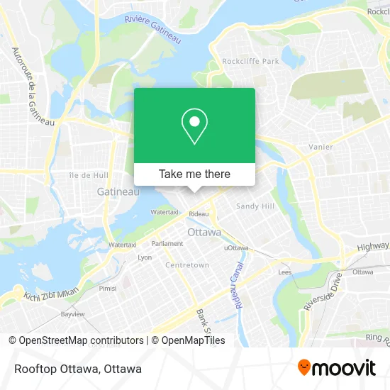 Rooftop Ottawa map