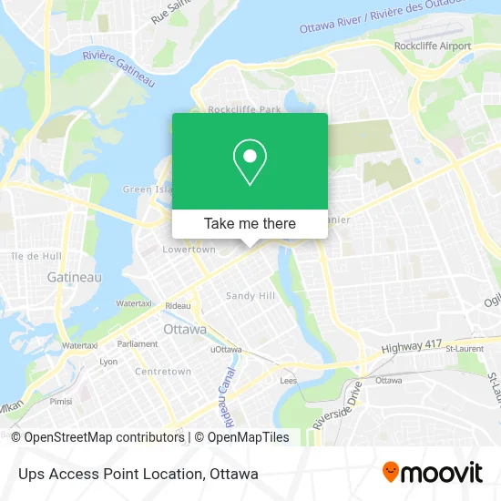 Ups Access Point Location map
