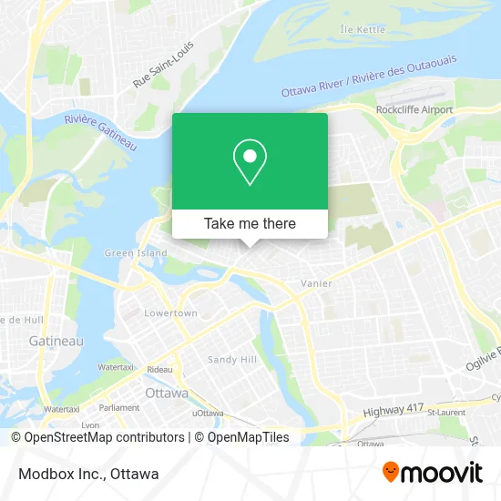 Modbox Inc. map