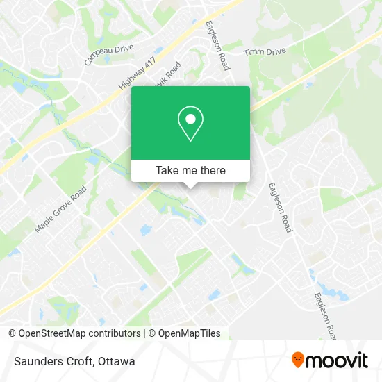 Saunders Croft map