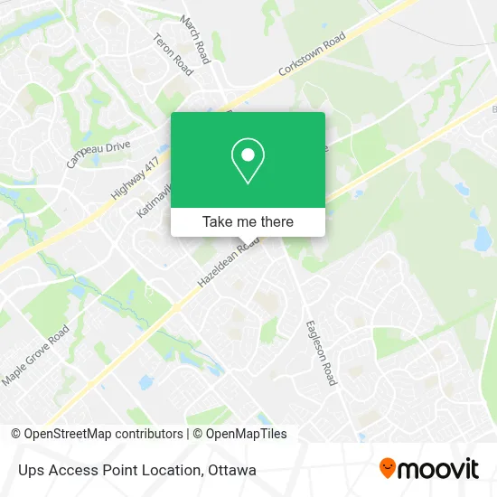 Ups Access Point Location map