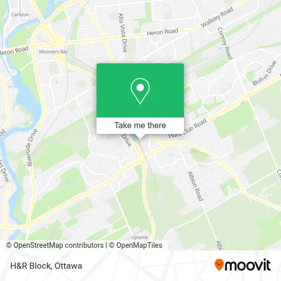 H&R Block map