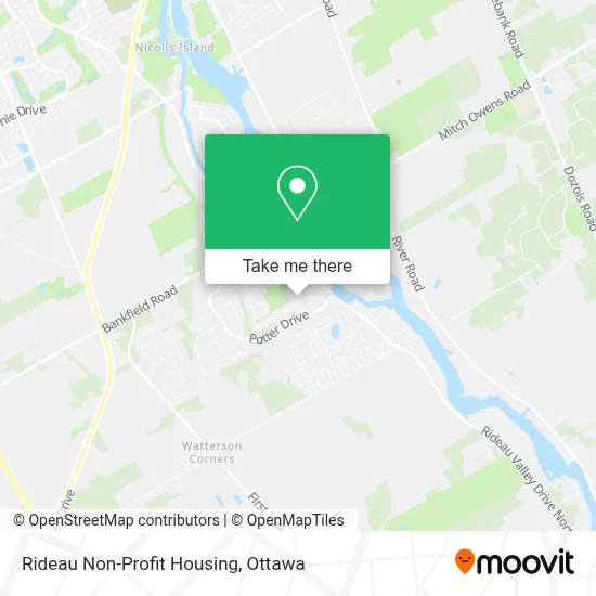Rideau Non-Profit Housing map