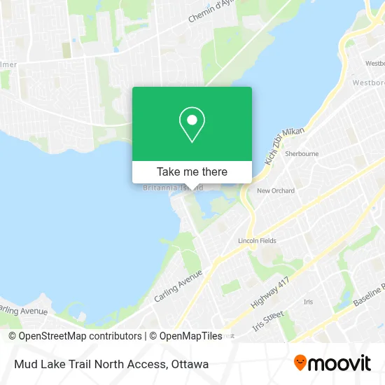 Mud Lake Trail North Access map