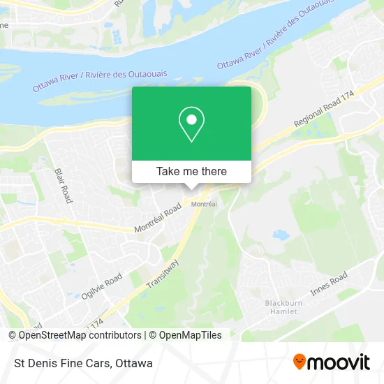St Denis Fine Cars map