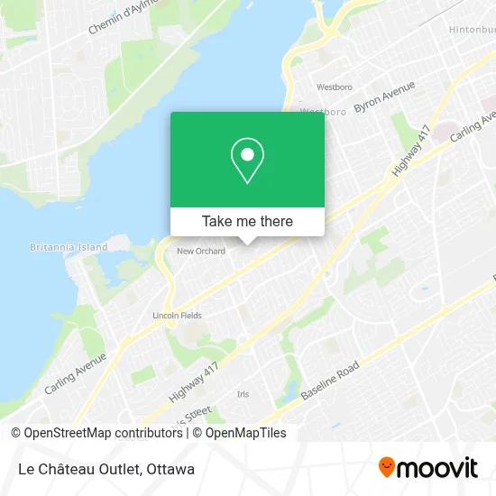 Le Château Outlet map