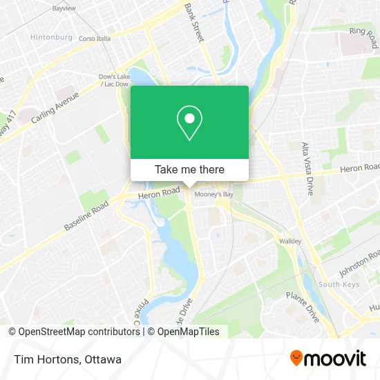 Tim Hortons map