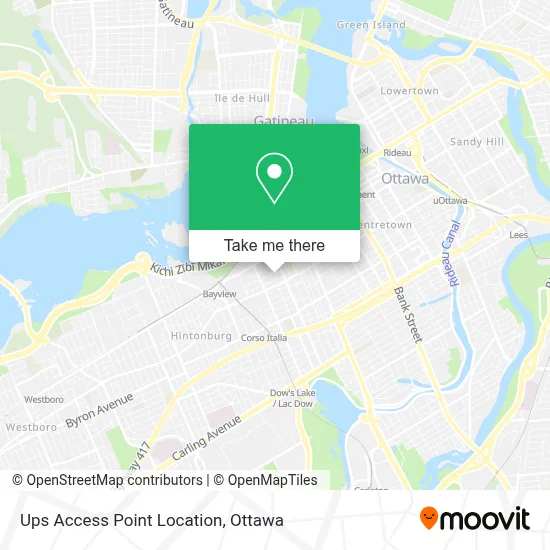 Ups Access Point Location map