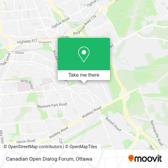 Canadian Open Dialog Forum map