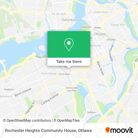 Rochester Heights Community House map