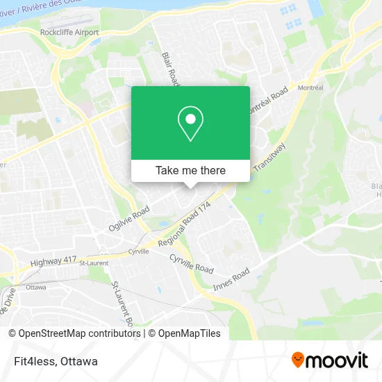 Fit4less map