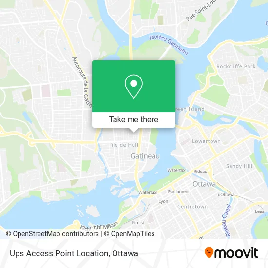 Ups Access Point Location map