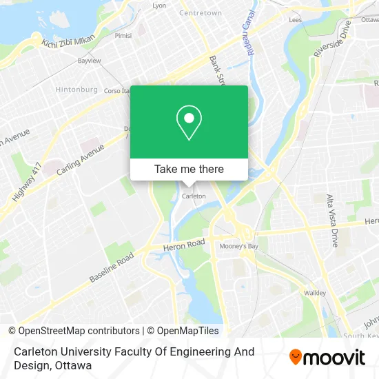 Carleton University Faculty Of Engineering And Design map