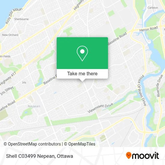 Shell C03499 Nepean map