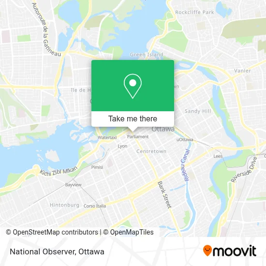National Observer map