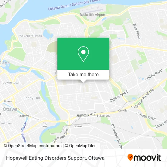 Hopewell Eating Disorders Support map