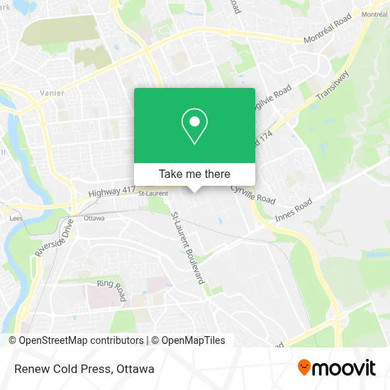 Renew Cold Press map
