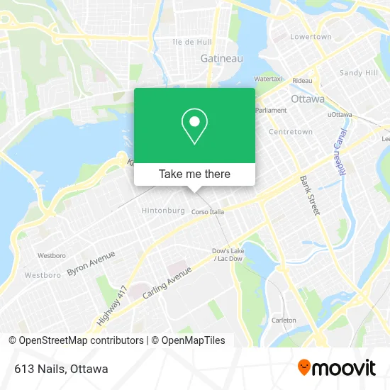 613 Nails map